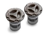 Warn Premium Manual Hubs 108325 Locking Hubs, Manual, Premium, Steel, Argent, Black Dial, Ford, Pair thumbnail 1