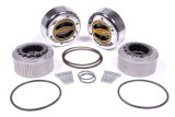 Warn Premium Manual Hubs 38826 Locking Hubs, Manual, Premium, Aluminum, Chrome, Chevy, GMC, Dodge, Ford, Pair thumbnail 2