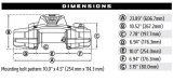 12,000 lbs. Warn Zeon XP 12-S Series Winch 110120 Winch, 12-S, Electric, lb. Raiting, 12 V, Hawse Fairlead, Planetary Gear, 80 ft. Length, Synthetic Rope, Each thumbnail 6