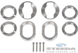 Steeda Ford Mustang Subframe Bushing Support Systems for 2015-2021 MUSTANG - 555-4437 Chassis Stiffener Spacers, System, Billet Aluminum, Natural, Ford, Kit thumbnail 2