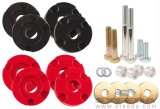 Steeda Differential Bushings for 2015-2022 MUSTANG - 555-4443 Bushings, Urethane, Red/Black, Ford, Kit thumbnail 1