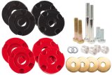 Steeda Differential Bushings for 2015-2022 MUSTANG - 555-4443 Bushings, Urethane, Red/Black, Ford, Kit thumbnail 2