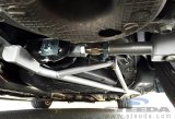 Steeda S550 Ford Mustang Rear IRS Subframe Support Braces for 2015-2022 MUSTANG - 555-5754 Braces, IRS, Mustang, Coupe Models, Chromoly, Silver Powdercoat, Chassis Stiffeners, Pair thumbnail 1