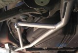 Steeda S550 Ford Mustang Rear IRS Subframe Support Braces for 2015-2022 MUSTANG - 555-5754 Braces, IRS, Mustang, Coupe Models, Chromoly, Silver Powdercoat, Chassis Stiffeners, Pair thumbnail 5