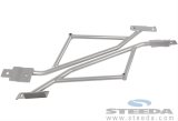 Steeda S550 Ford Mustang Rear IRS Subframe Support Braces for 2015-2022 MUSTANG - 555-5754 Braces, IRS, Mustang, Coupe Models, Chromoly, Silver Powdercoat, Chassis Stiffeners, Pair thumbnail 6