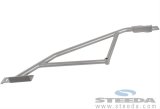 Steeda S550 Ford Mustang Rear IRS Subframe Support Braces for 2015-2022 MUSTANG - 555-5754 Braces, IRS, Mustang, Coupe Models, Chromoly, Silver Powdercoat, Chassis Stiffeners, Pair thumbnail 8