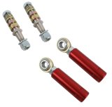 Steeda Bump Steer Kits for 1979-1993 MUSTANG - 555-8105 Adjusters, Red, Adjustable, Ford, Kit thumbnail 1