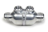 PWR North America Fabricated Check Valves 70-11004 Valve, Aluminum, Lightweight, -16 AN, In/Out, 5 1/2 in. Long, Two -8 AN Bungs, Each thumbnail 3