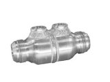 PWR North America Fabricated Check Valves 70-11003 Valve, Aluminum, Lightweight, -20 AN, In/Out, 5 1/2 Long, Two -8 AN Bungs, Each thumbnail 3