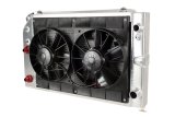 PWR North America OE Fit Radiator Modules for 1970-1981 CAMARO, FIREBIRD - 15-11054 Radiator, Fit, Cross Flow, Aluminum, Natural, Dual Spal Fans, 13 in. Diameter, LS Engine, Engine Oil/Power Steering Cooler, Chevrolet, Pontiac, Kit thumbnail 1