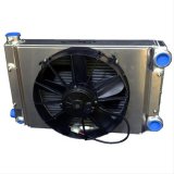 PWR North America Drag Race Radiators 939-00000 Radiator Module, Single Fan, Race, Aluminum, Scirocco, 1-Row, Universal, Kit thumbnail 1