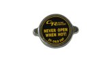 PWR North America High-Pressure Radiator Caps 50-00002 Cap, High-Pressure, Round, 22 psi, Large-style Cap, Steel, Natural, C&R Racing Logo, Each thumbnail 2
