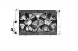 PWR North America OE Fit Radiator Modules for 1967-1970 MUSTANG - 15-11553 Radiator, Fit, Cross Flow, Aluminum, Natural, Dual Spal Fans, 12 in. Diameter, Engine Oil Cooler, 5.0L Coyote, Ford, Kit thumbnail 1
