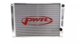PWR North America Lightweight Late Model Dirt and Pavement Radiators 912-28191 Radiator, Lightweight, Crossflow, Aluminum, Double Pass, High Outlet, Closed, Universal, Each thumbnail 2