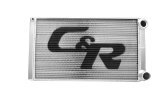 PWR North America Lightweight Late Model Dirt and Pavement Radiators 926-15288 Radiator, Lightweight, Aluminum, Crossflow, Double Pass, Upper Passenger/Lower Passenger Connections, 42mm Tube, Troyer Modified, Each thumbnail 1