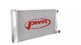 PWR North America Lightweight Late Model Dirt and Pavement Radiators 926-15288 Radiator, Lightweight, Aluminum, Crossflow, Double Pass, Upper Passenger/Lower Passenger Connections, 42mm Tube, Troyer Modified, Each thumbnail 2