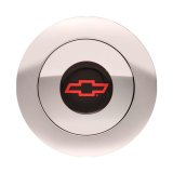 GT Performance GT-9 Large Horn Buttons 11-1162 Button, Large, GT-9, Billet Aluminum, Polished, Chevy Bowtie Colored Emblem, Performance, 3 in. Button Diameter, 4.5 in. Overall Diameter,Each thumbnail 1