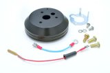GT Performance Steering Wheel Installation Kits 20-5002 Kit, 3-Bolt Mount, Billet Aluminum, Black Anodized, AMC, GM, Jeep, Kit thumbnail 2