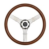GT Performance GT-3 Gasser Banjo-Style Steering Wheels 21-5647 Wheel, GT3 Retro Wheel, Banjo Style, Wood, Each thumbnail 2