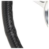 GT Performance GT-9 Retro Cobra Aluminum Steering Wheels 38-43448 Wheel, GT9 Retro, Carbon-Tech, 13.75 in, Diameter, 3-Spoke, Aluminum, Polished, Carbon Fiber Grip, Each thumbnail 6