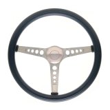 GT Performance GT-3 Retro Mustang Foam Steering Wheels 35-5451 Wheel, Mustang, 3-Spoke, Stainless Steel, Brushed, Black Grip, 15 in. Dia., 3-Bolt thumbnail 1