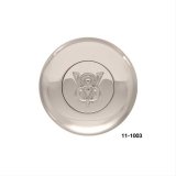 GT Performance GT-3 Standard Horn Buttons 11-1003 Button, Standard, Billet Aluminum, Polished, V8 Logo, Each thumbnail 2