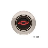 GT Performance GT-3 Hi-Rise Horn Buttons 11-1522 Button, Hi-Rise, Polished Billet Aluminum, Chevrolet Bowtie Colored Emblem, Performance, Each thumbnail 2
