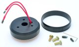 GT Performance Steering Wheel Installation Kits 20-6004 Kit, 3-Bolt Mount, Billet Aluminum, Black Anodized, Ford, Mercury, Kit thumbnail 2
