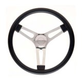 GT Performance GT-3 Competition Symmetrical Foam Steering Wheels 91-5142 Wheel, Symmetrical, 3-Spoke, Aluminum, Polished, Grip, 15 in. Dia., 3-Bolt thumbnail 2
