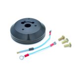 GT Performance Steering Wheel Installation Kits 20-7014 Kit, 3-Bolt Mount, Billet Aluminum, Black Anodized, Chrysler, Dodge, Plymouth, Kit thumbnail 2