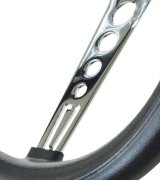 GT Performance GT-3 Classic Foam Steering Wheels 35-5431 Wheel, Classic, Black Grip, Chrome Steel Spokes, 15 in. Diameter, 3-Bolt Mount, Each thumbnail 2