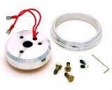 GT Performance Steering Wheel Installation Kits OCT-09 Kit, 3-Bolt Mount, Polished, Aluminum, Ford, Lincoln, Mercury, Kit thumbnail 1