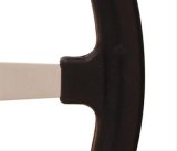 GT Performance GT-3 Competition Bell Rubber Steering Wheels 91-4040 Wheel, Rubber, 4-Spoke, Steel, Polished, Black Foam Grip, 15 in. Dia., 3-Bolt thumbnail 2