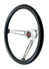 GT Performance GT-3 Classic Foam Steering Wheels 36-5431 Wheel, Foam, 3-Spoke, Steel, Chrome, Black Grip, 15 in. Diameter, 3-Bolt, Each thumbnail 5
