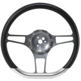 GT Performance GT-9 Retro Cobra Aluminum Steering Wheels 32-43688 Wheel, GT9 Retro, Carbon-Tech, 13.5 in, Diameter, 3-Spoke, Aluminum, Satin, Carbon Fiber Grip, Each thumbnail 4