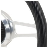 GT Performance GT-9 Retro Cobra Aluminum Steering Wheels 32-43688 Wheel, GT9 Retro, Carbon-Tech, 13.5 in, Diameter, 3-Spoke, Aluminum, Satin, Carbon Fiber Grip, Each thumbnail 5
