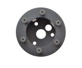 GT Performance Steering Wheel Installation Kits 20-3006 Kit, Converts 3-Bolt Hubs to 6-Bolt Wheels, Billet Aluminum, Black Anodized, Kit thumbnail 1