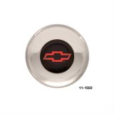 GT Performance GT-3 Standard Horn Buttons 11-1022 Button, Standard, Billet Aluminum, Polished, Chevrolet Bowtie Colored Emblem, Each thumbnail 2