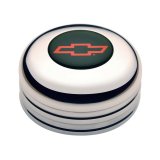 GT Performance GT-3 Standard Horn Buttons 11-1022 Button, Standard, Billet Aluminum, Polished, Chevrolet Bowtie Colored Emblem, Each thumbnail 3