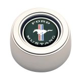 GT Performance GT-3 Hi-Rise Horn Buttons 11-1525 Button, Hi-Rise, Polished Billet Aluminum, Ford Mustang Colored Emblem, Performance, Each thumbnail 3