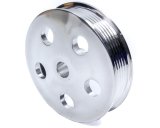 UniSteer Power Steering Pulleys for 1968-1982 CORVETTE - 8020710 Pulley, Saginaw, 6 Grove Serpentine, Billet Aluminum, Polished, 0.625 in. Bore, 5.75 in., Each thumbnail 3
