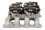 FiTech Go EFI 2x4 625 HP Fuel Injection Systems 30062 System, Dual-Quad Self-Tuning, Throttle Body, Satin Black, Injectors, ECM, Kit thumbnail 1