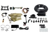 FiTech Go EFI 2-Barrel 400 HP System Fuel Injection Master Kits 31091 2 Barrel Classic Gold With Inline Delivery Kit thumbnail 1