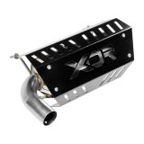 XDR Performance Slip-On Muffler Systems 7524 Muffler, Off-Road Competition, Round, 304 Stainless Steel, Natural, Polaris, Each thumbnail 2