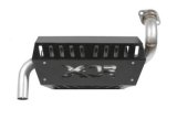 XDR Performance Slip-On Muffler Systems 7526 Muffler, Off-Road Competition, Round, 304 Stainless Steel, Natural, Polaris, Each thumbnail 3