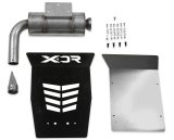 XDR Performance Slip-On Muffler Systems 7103 Muffler, Off-Road Competition, Round, 304 Stainless Steel, Natural, Textron, Each thumbnail 1