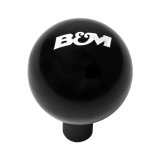 XDR Shift Knobs 81172 Knobs, Round, Plastic, Black with White Accent, B&M Logo, Thread On, Automatic, Can-Am, Each thumbnail 2