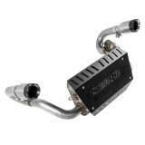 XDR Performance Slip-On Muffler Systems 7520 Muffler, Off-Road Competition, Oval, 409 Stainless Steel, Natural, Polaris, Each thumbnail 3