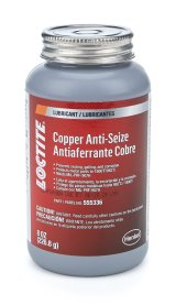 Loctite Copper Anti-Seize 555336 Lubricant, Copper, 1,800 degrees F Range, Brush-Top Bottle, 8 oz., Each thumbnail 2