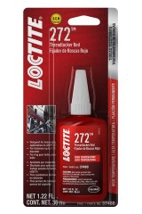 Loctite Threadlocker 272 High Temperature 492143 Thread Locking Compound, Temperature, Red, 36.00 ml Volume, Each thumbnail 2